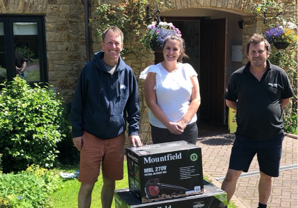 Mountfield donate mowers and tools to Children's Hospice South West